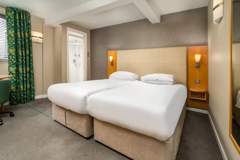 Classic twin room at The Lensbury