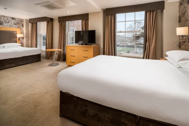 Deluxe twin room at The Lensbury