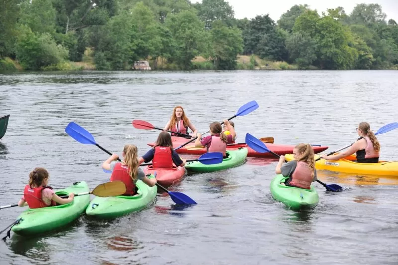 Kayak course at the Lensbury