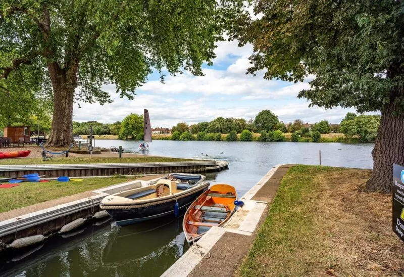 Boats at The Lensbury Watersports Centre near me