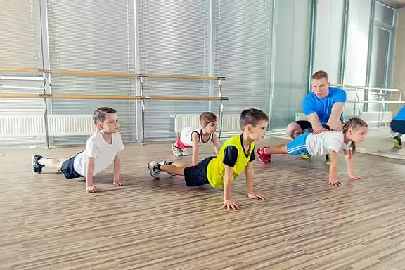 Kids workout at The Lensbury