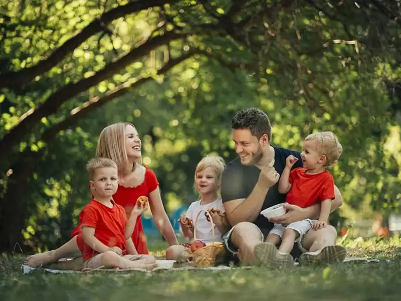 Family Picnic fathers day at lensbury