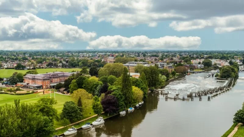 River Thames and Teddington Lock by The Lensbury Resort.
