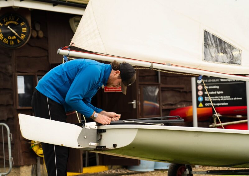 Sailing boat at The Lensbury Watersports Centre