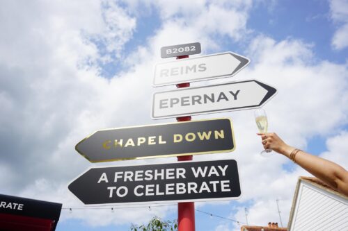 Chapel Down Summer Terrace Sign Post Landscape (1)