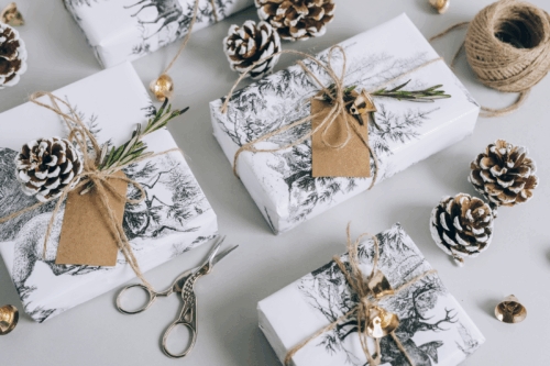 Christmas gift wrapping