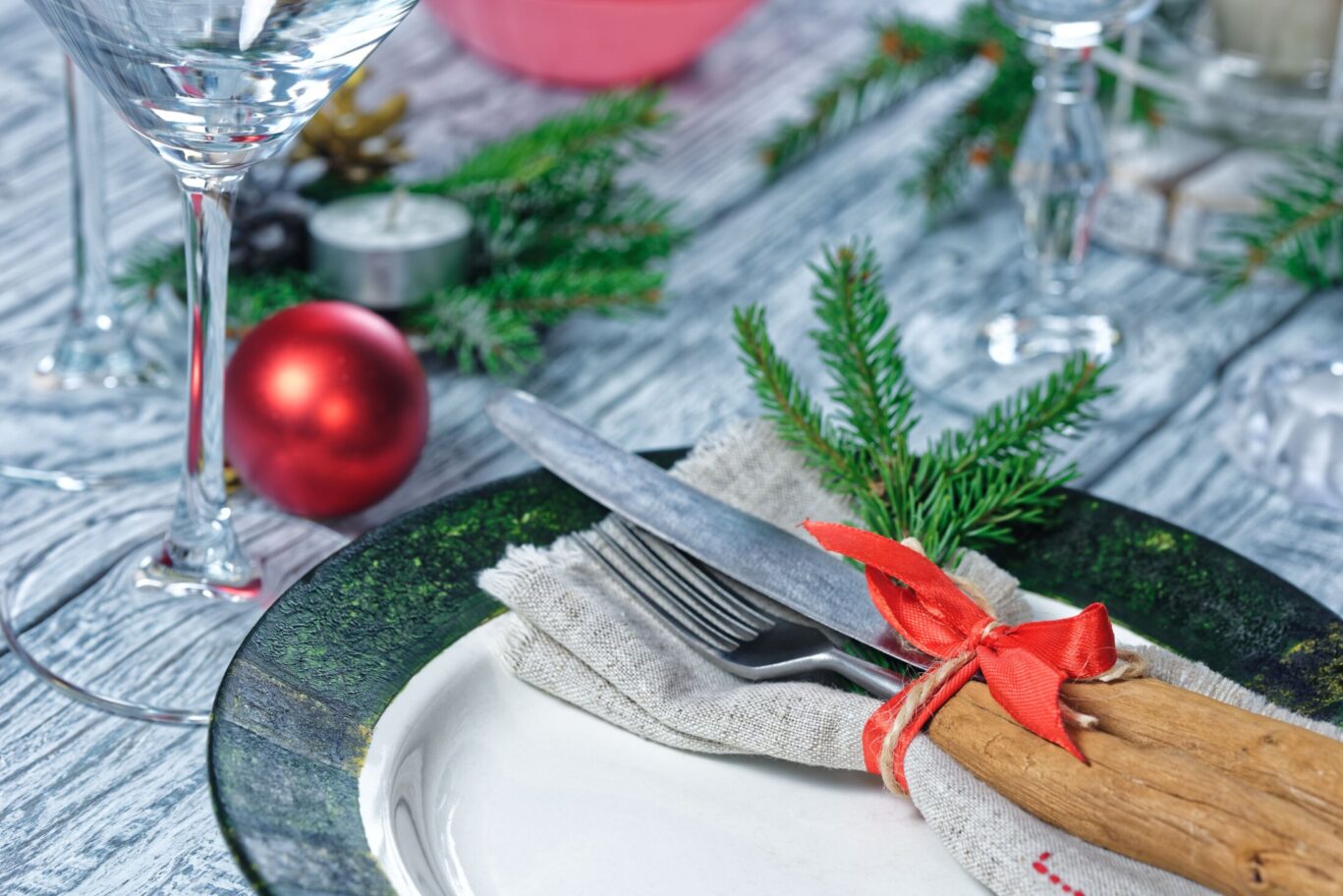 Christmas table decorations