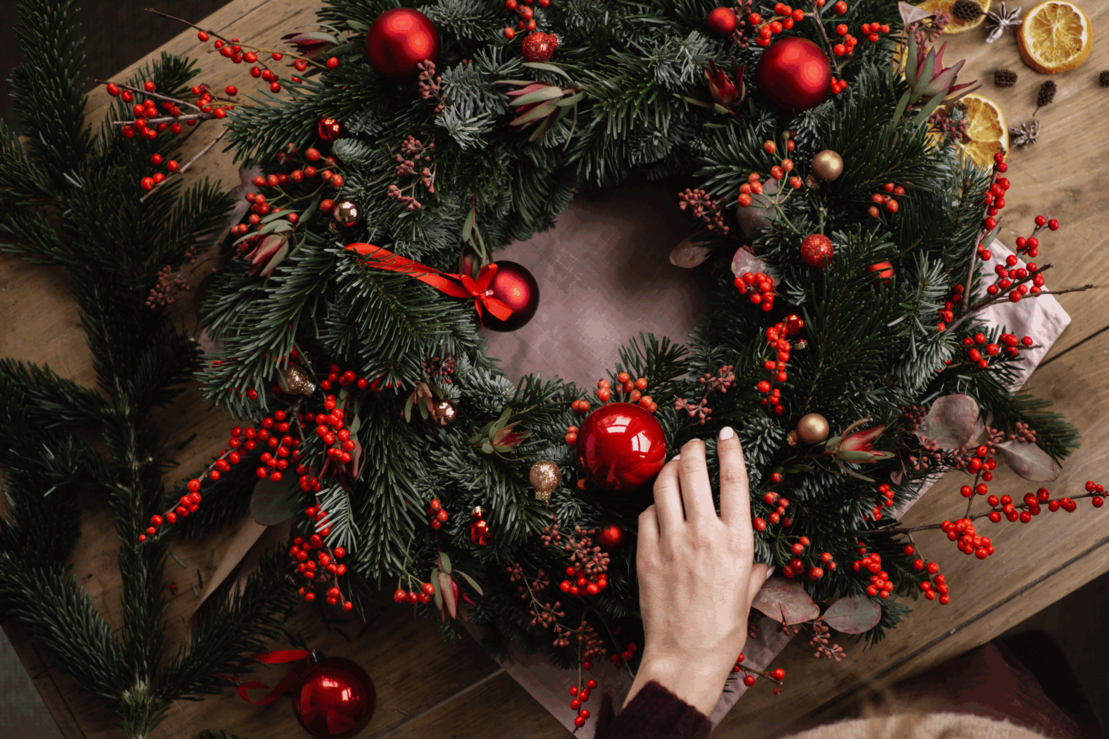 Christmas wreath workshop