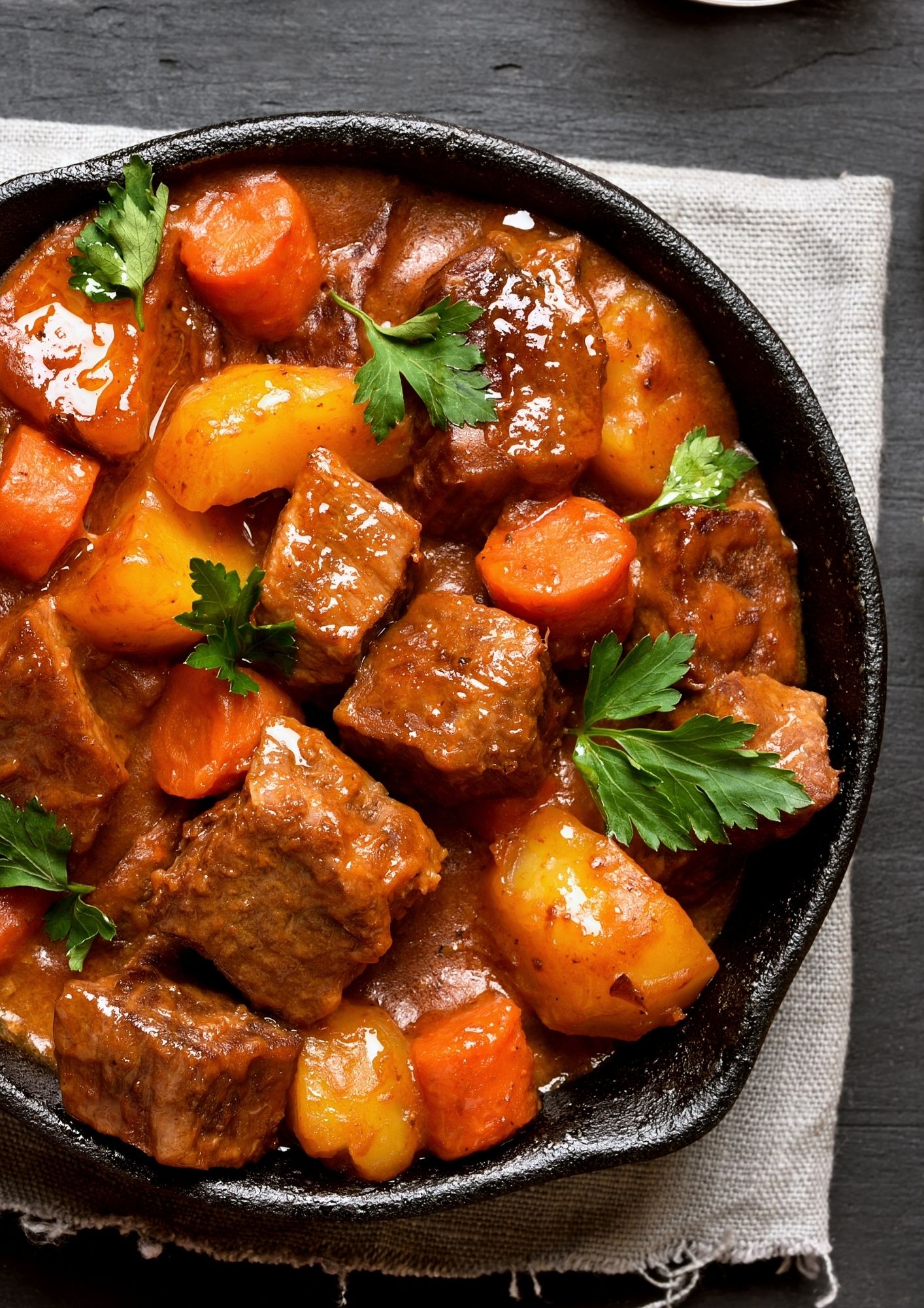 Venison Stewand drink