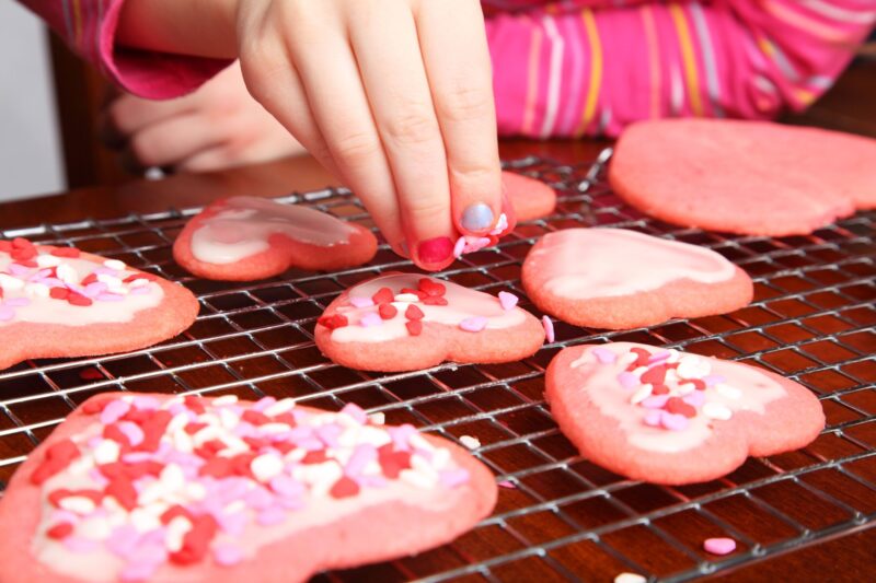 Kids Decorating Biscuits