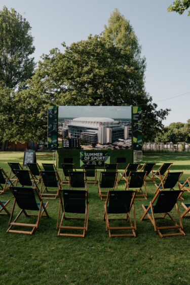 Lensbury outdoor screen